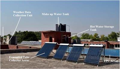 Experimental investigation of a hybrid configuration of solar thermal collectors and desiccant indirect evaporative cooling system